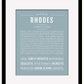 Frame Options | Powder Blue | Black Frame, Matted