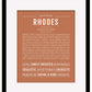 Frame Options | Terra Cotta | Black Frame, Matted