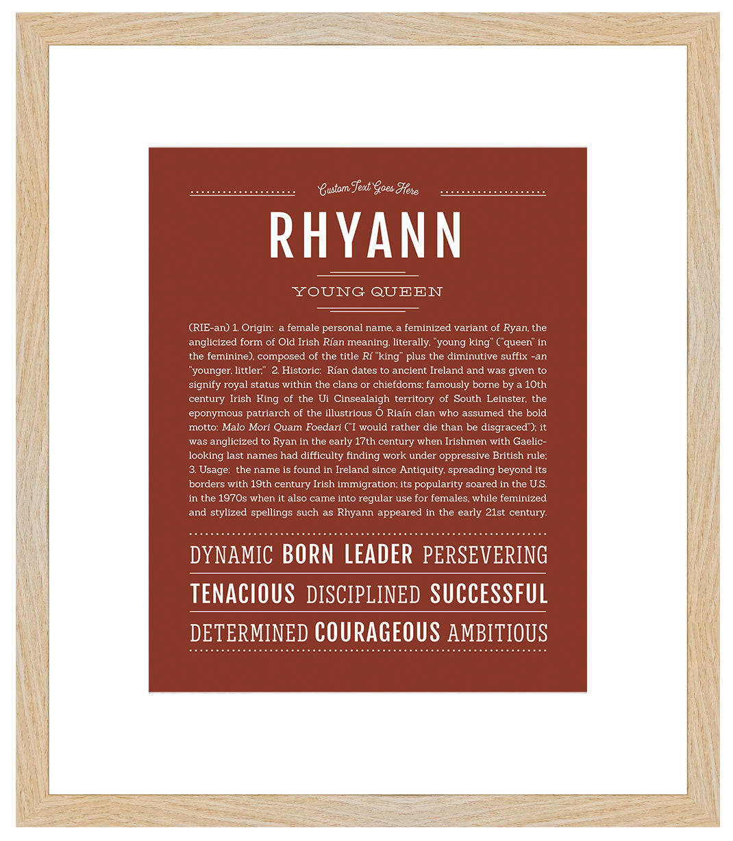 Rhyann | Name Art Print