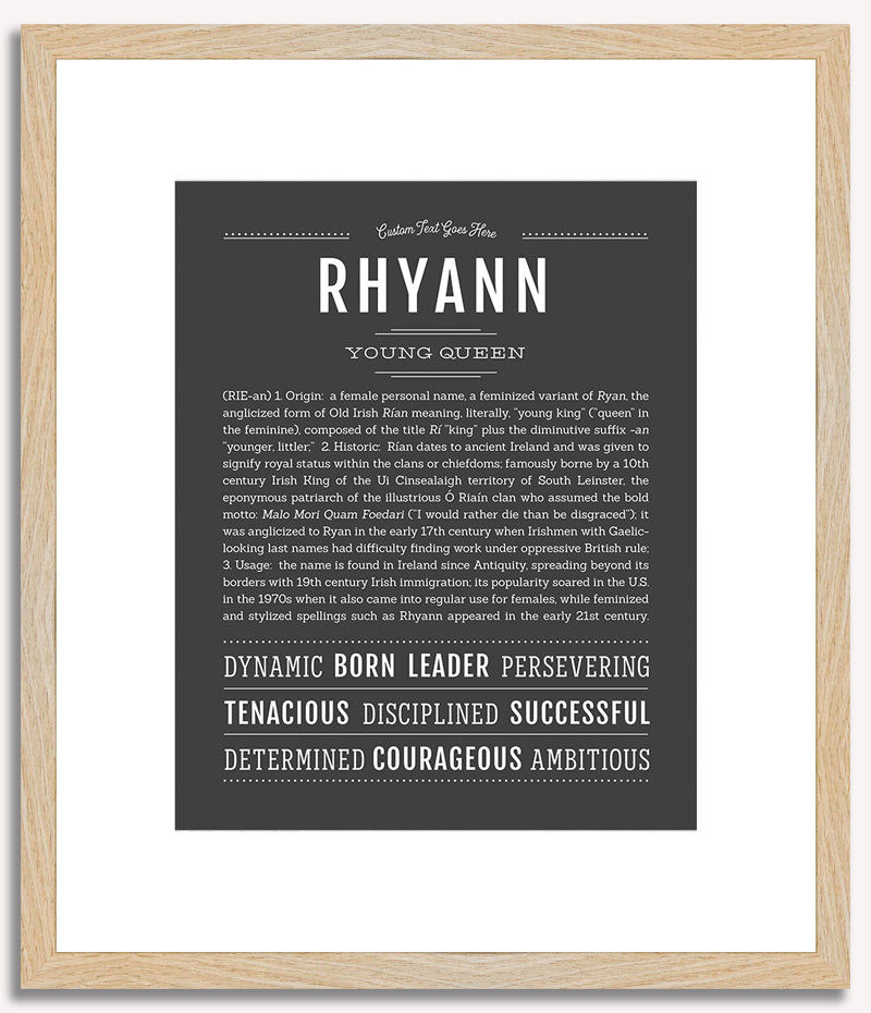 Rhyann | Name Art Print