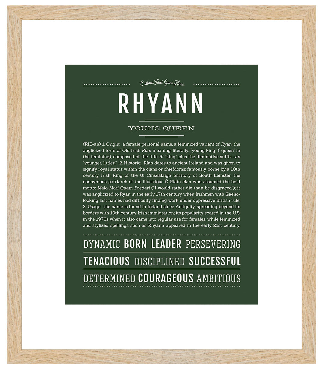 Rhyann | Name Art Print