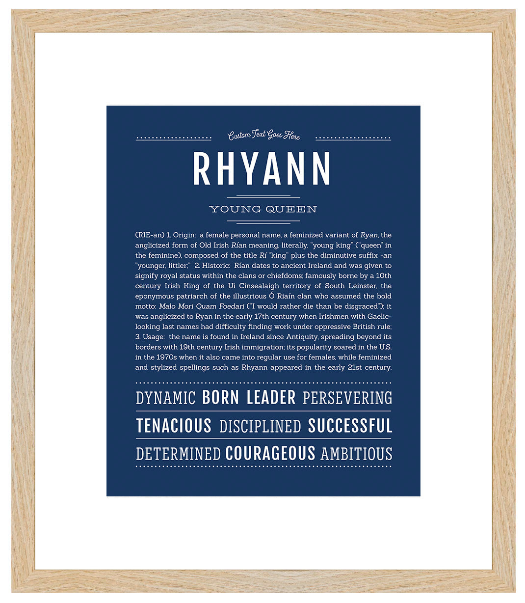 Rhyann | Name Art Print