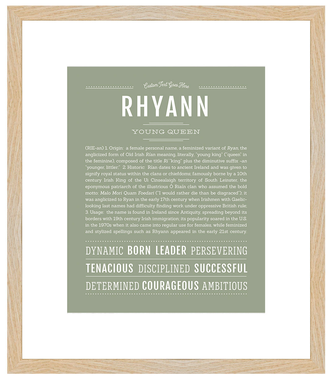 Rhyann | Name Art Print