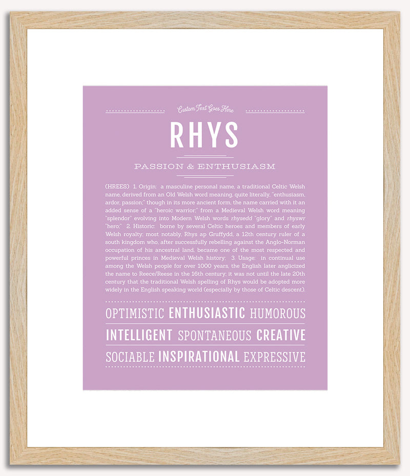 Rhys | Name Art Print