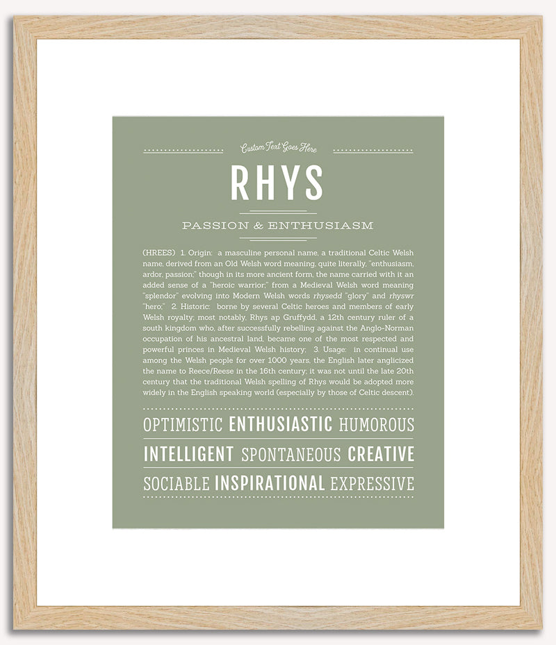 Rhys | Name Art Print