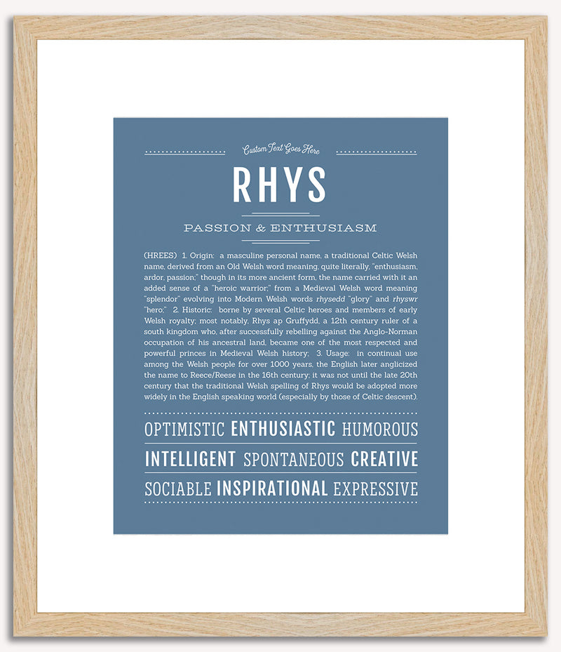 Rhys | Name Art Print