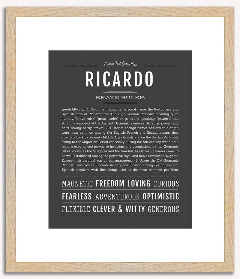 Ricardo | Name Art Print