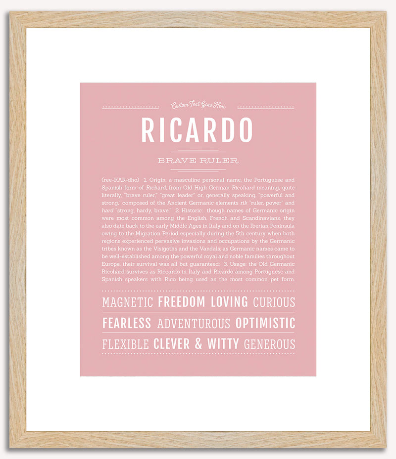 Ricardo | Name Art Print