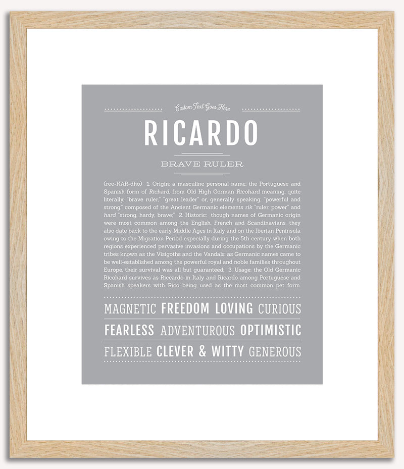 Ricardo | Name Art Print