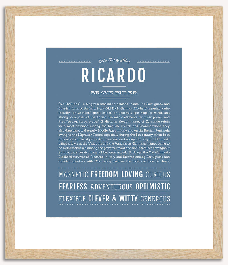 Ricardo | Name Art Print