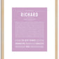 Richard | Name Art Print