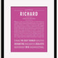 Frame Options | Dark Pink | Black Frame, Matted