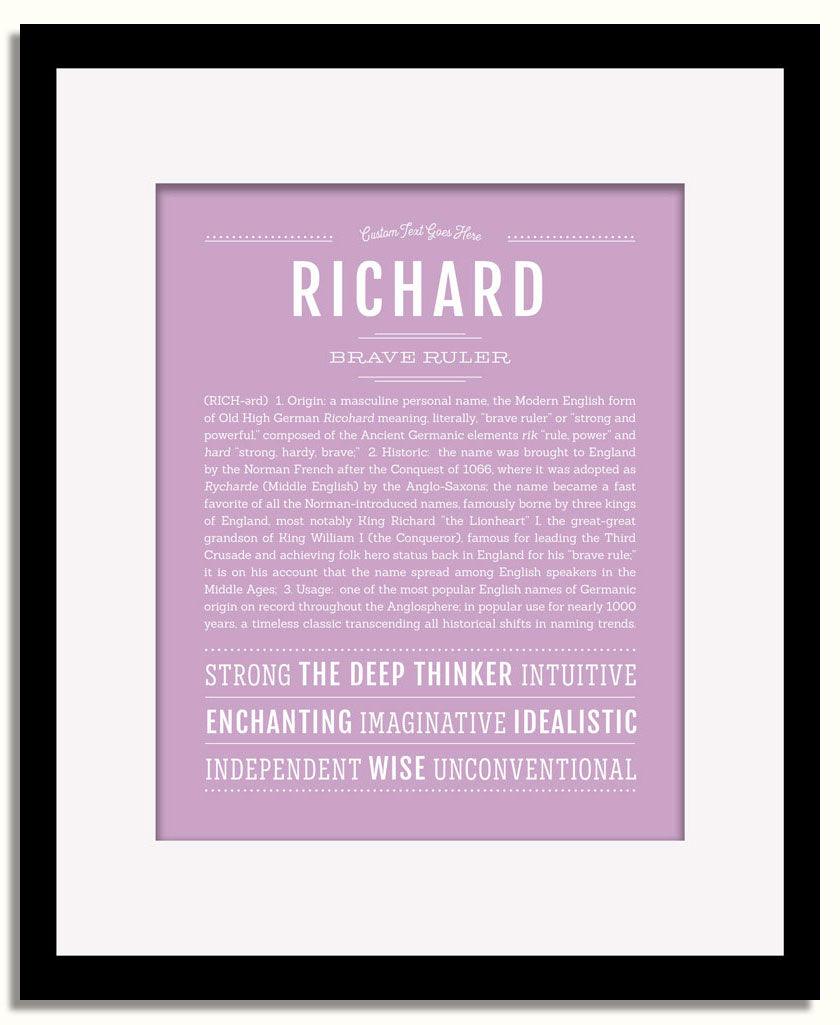 Frame Options | Lilac | Black Frame, Matted