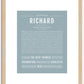 Richard | Name Art Print