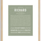 Richard | Name Art Print