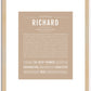 Richard | Name Art Print