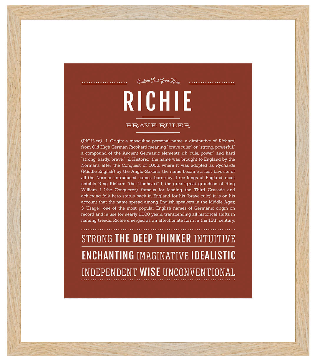 Frame Options | Bordeaux | Maple Frame, Matted