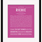 Frame Options | Dark Pink | Black Frame, Matted