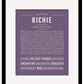 Frame Options | Deep Purple | Black Frame, Matted