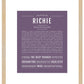 Frame Options | Deep Purple | Maple Frame, Matted