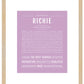 Frame Options | Lilac | Maple Frame, Matted