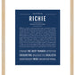 Frame Options | Midnight Blue | Maple Frame, Matted