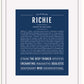 Frame Options | Midnight Blue | White Frame, Matted