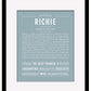 Frame Options | Powder Blue | Black Frame, Matted