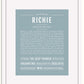 Frame Options | Powder Blue | White Frame, Matted