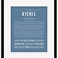 Frame Options | Steele Blue | Black Frame, Matted