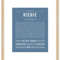 Frame Options | Steele Blue | Maple Frame, Matted