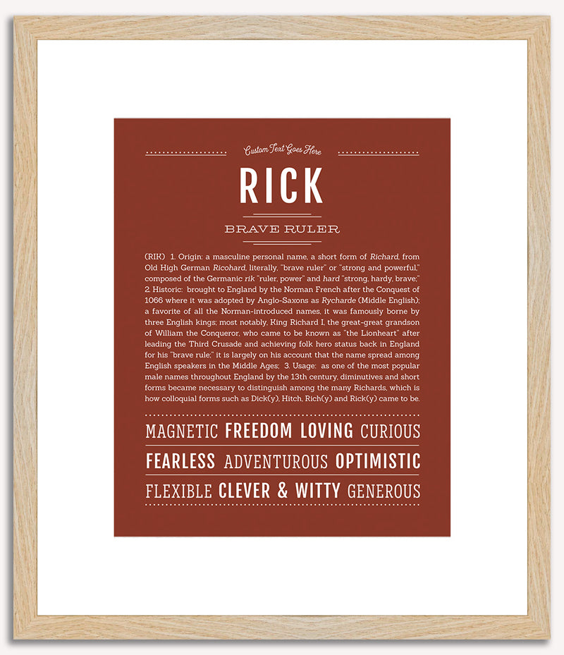 Rick | Name Art Print