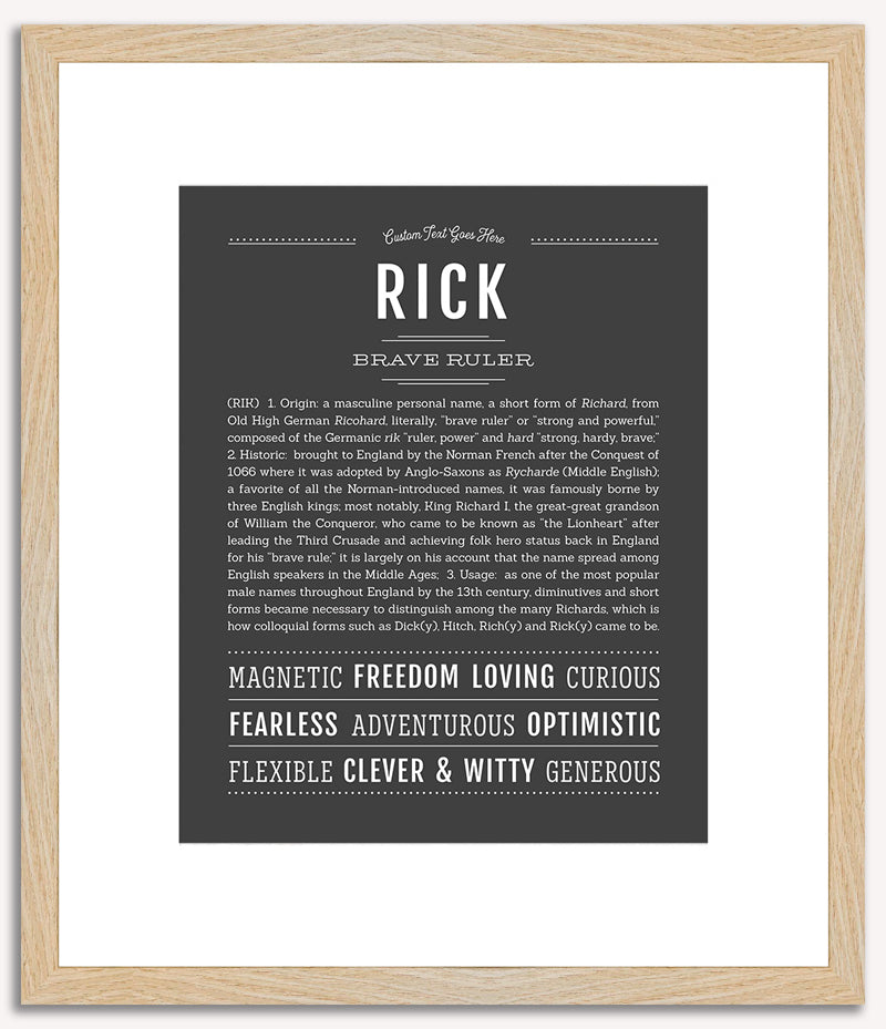 Rick | Name Art Print