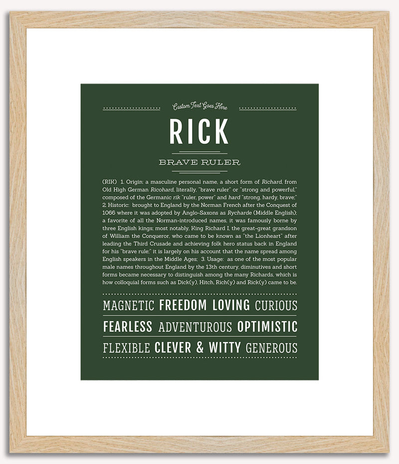 Rick | Name Art Print