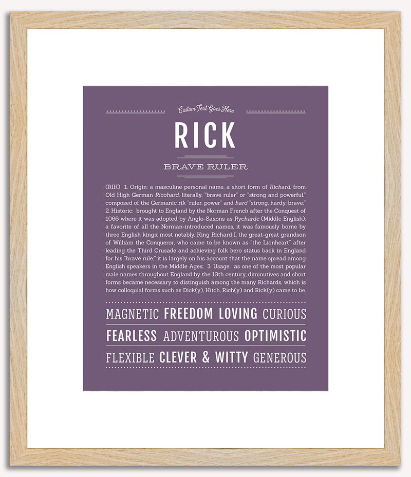 Rick | Name Art Print