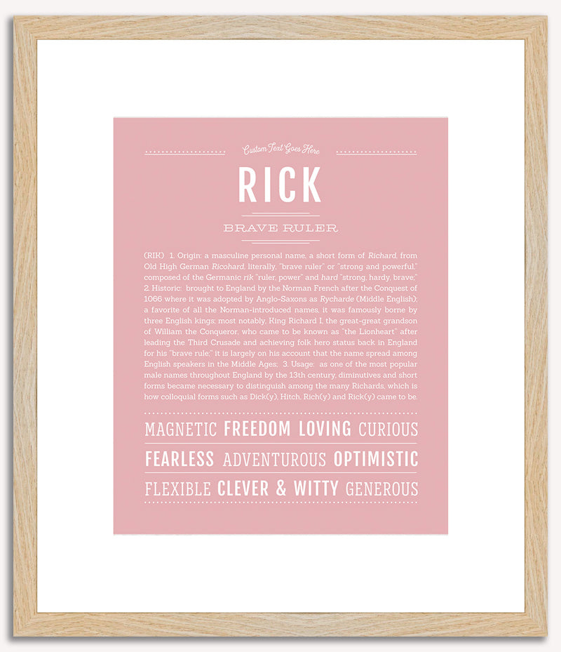 Rick | Name Art Print