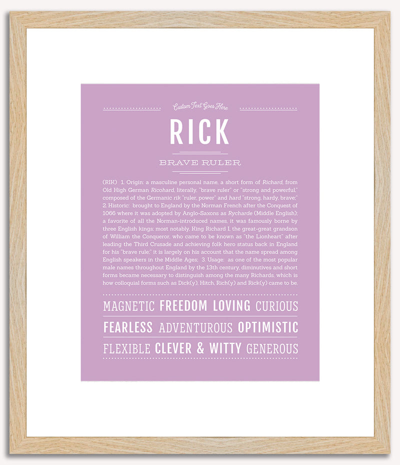 Rick | Name Art Print