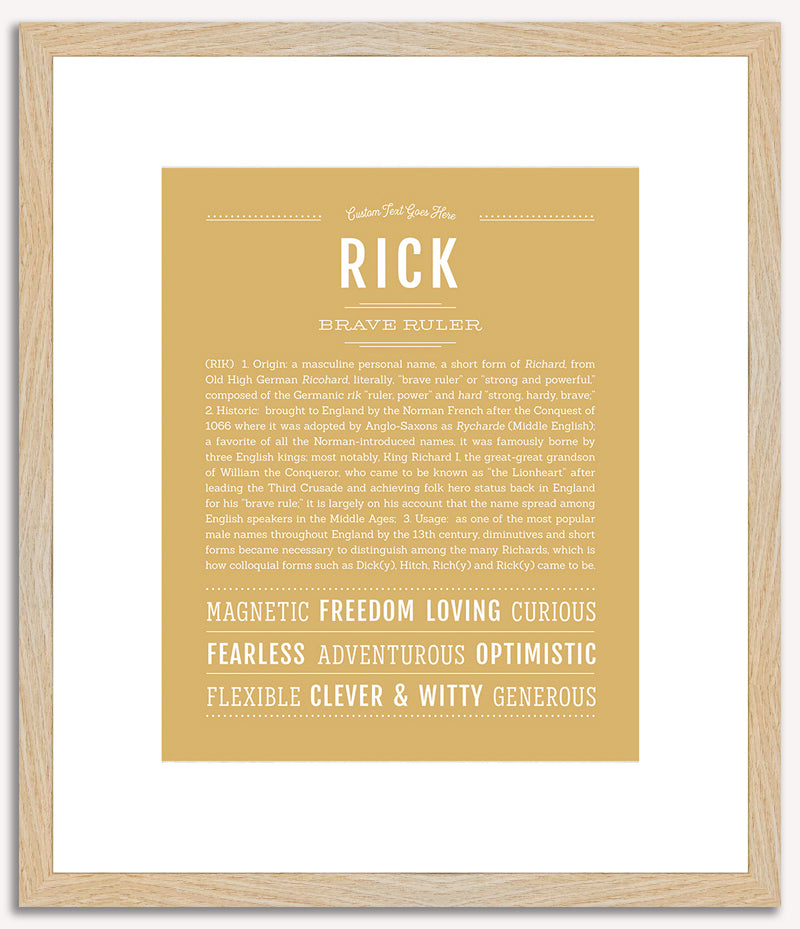 Rick | Name Art Print