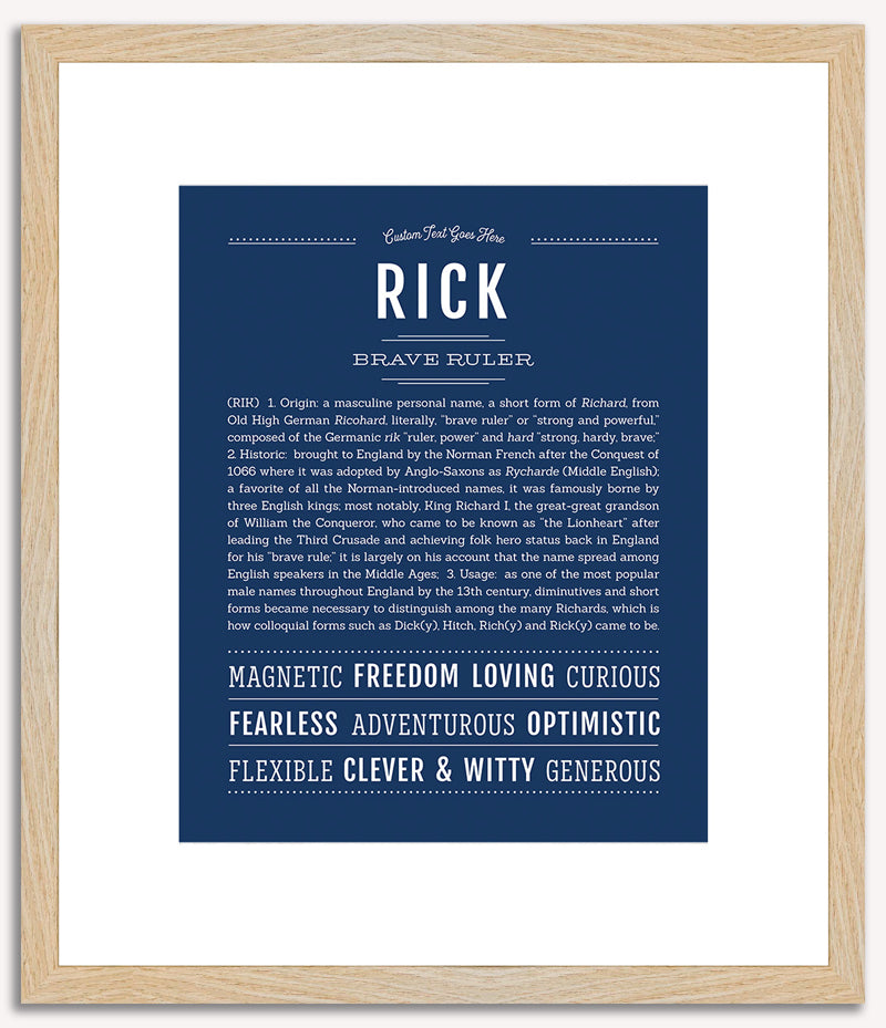 Rick | Name Art Print