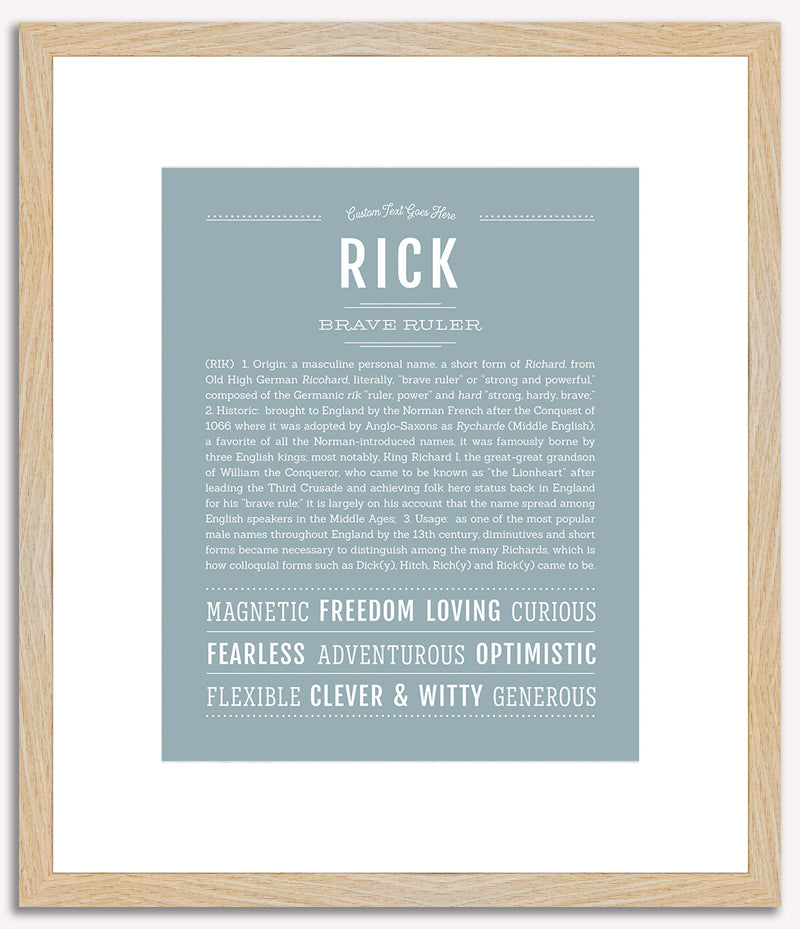 Rick | Name Art Print