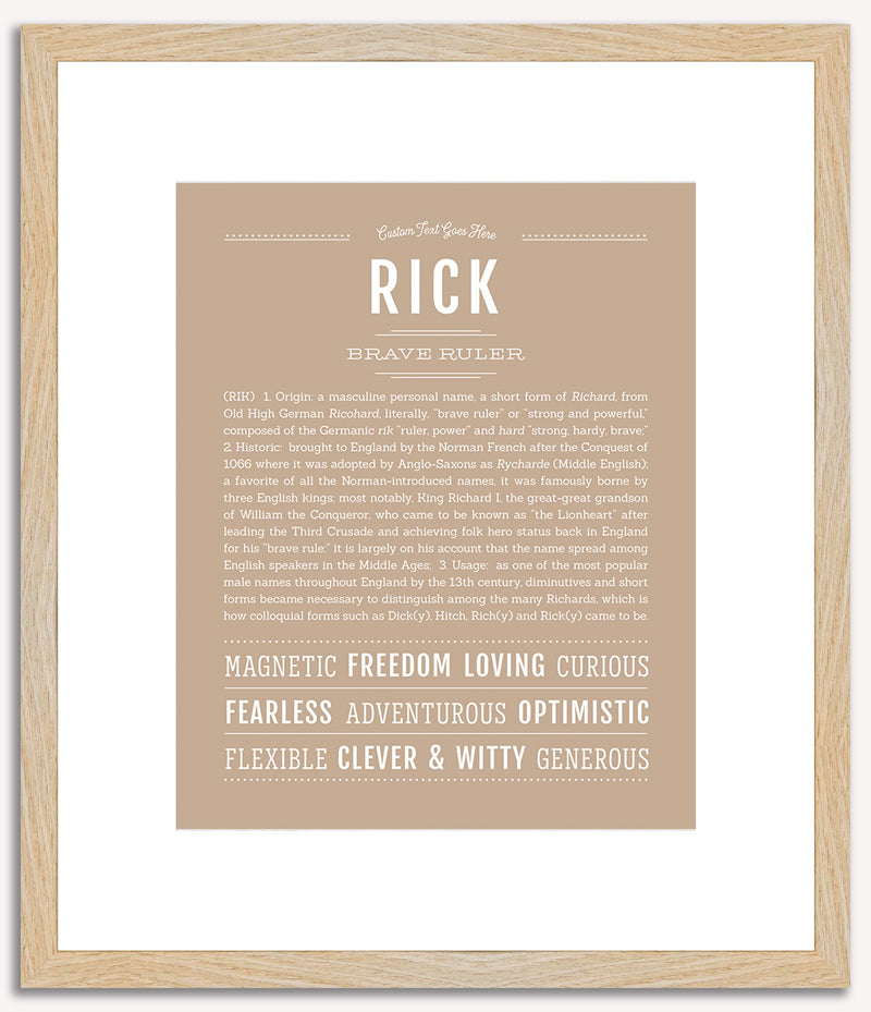 Rick | Name Art Print