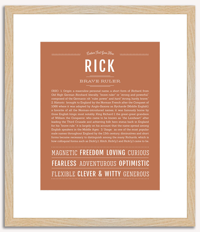 Rick | Name Art Print