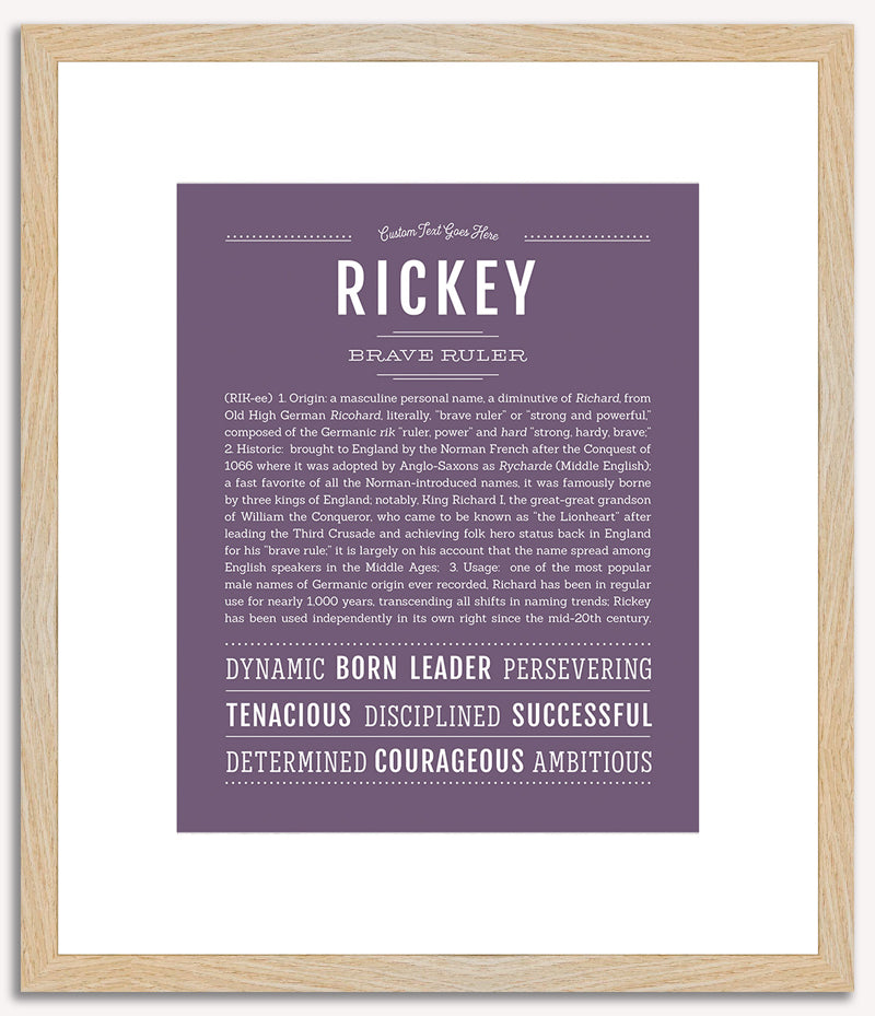 Rickey | Name Art Print