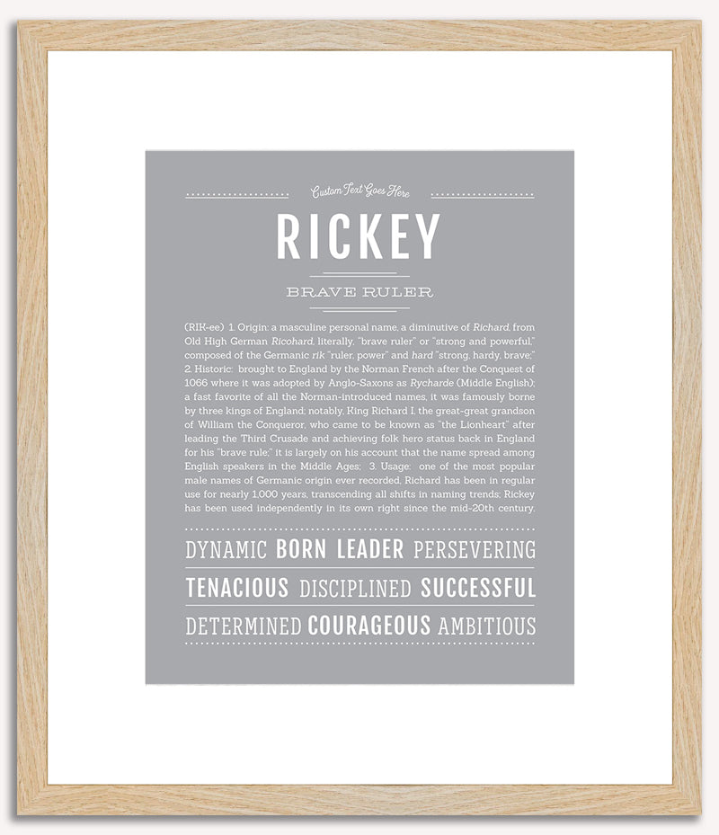 Rickey | Name Art Print