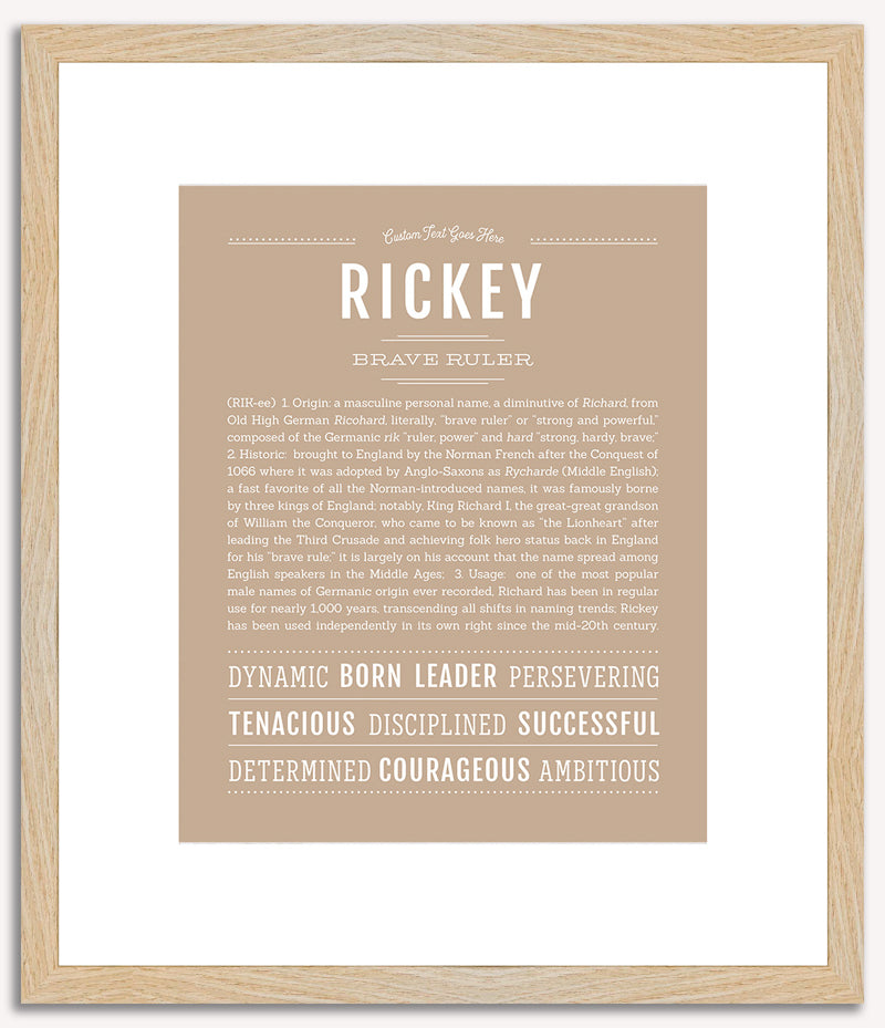 Rickey | Name Art Print