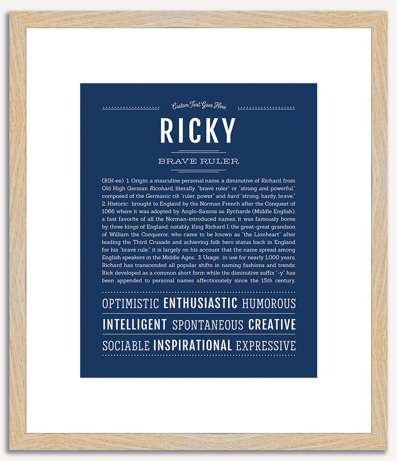 Ricky | Name Art Print