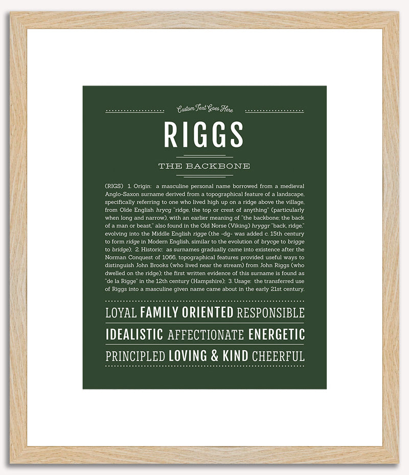 Riggs | Name Art Print