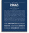 Riggs | Name Art Print – Name Stories