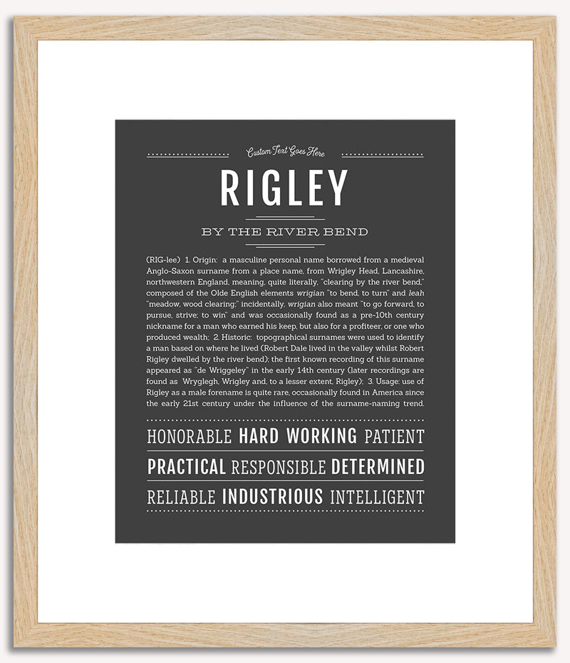 Rigley | Name Art Print