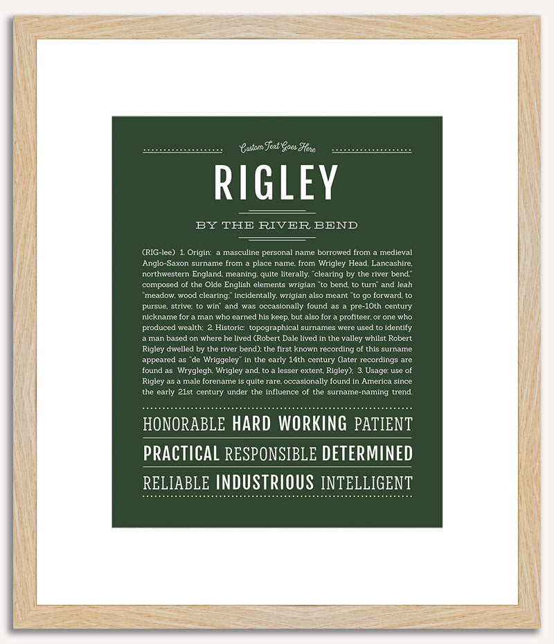 Rigley | Name Art Print